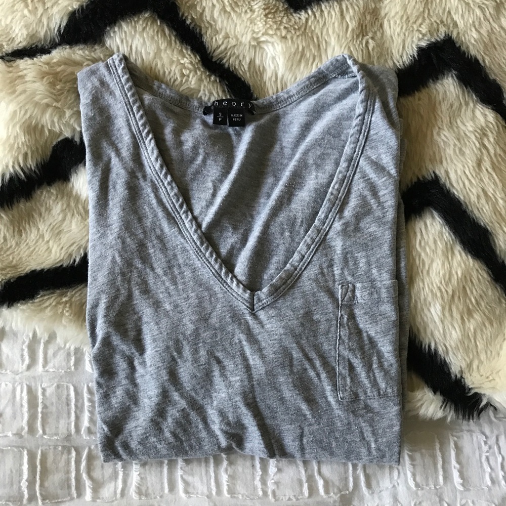 V Neck Theory Tee